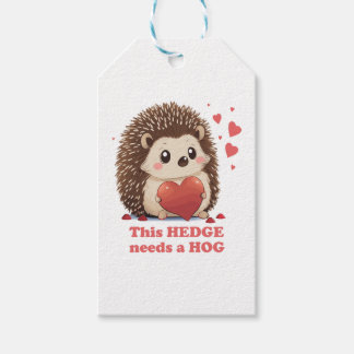 Hedge Needs Hog Niedlicher Igel Valentinstag Cotta Geschenkanhänger