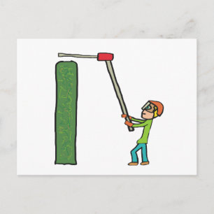 Hedge-Trimmung Postkarte