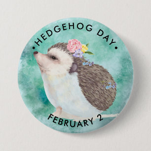 Hedgehog Day Button