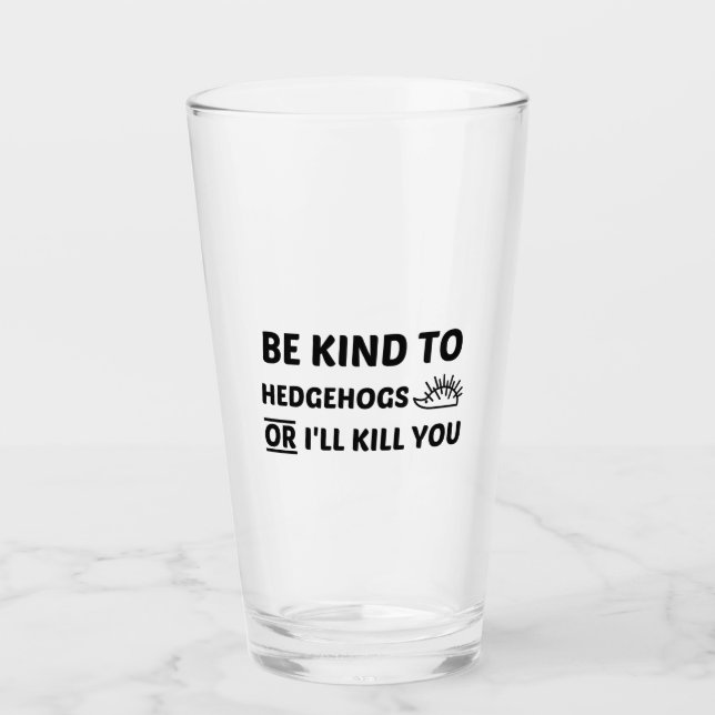 HEDGEHOG KIND GLAS (Vorderseite)