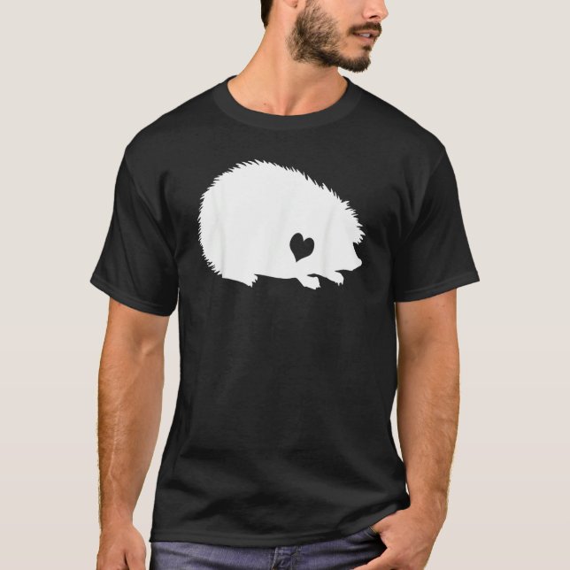 Hedgehog Love Heart Hedgehog Costume  Hedgehog T-Shirt (Vorderseite)