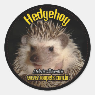 hedgehog runder aufkleber