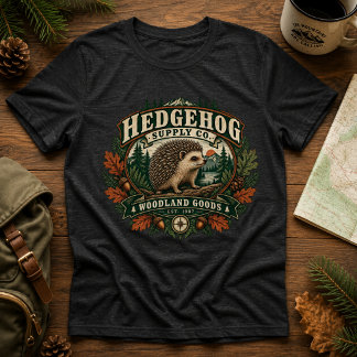 Hedgehog Supply Co. Vintage-Waren aus dem Wald Nat Tri-Blend Shirt