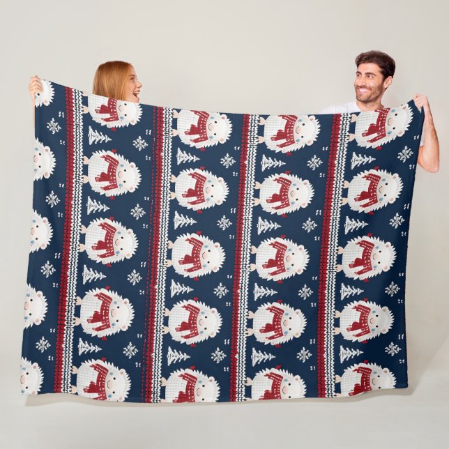 Hedgehogs with Scarves fleece blanket (Beispiel)