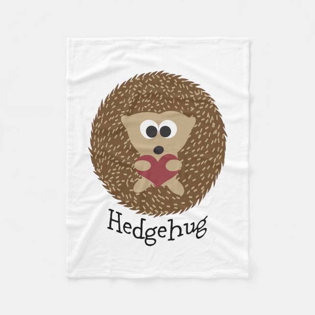Hedgehug Igel Fleecedecke (Vorderseite)