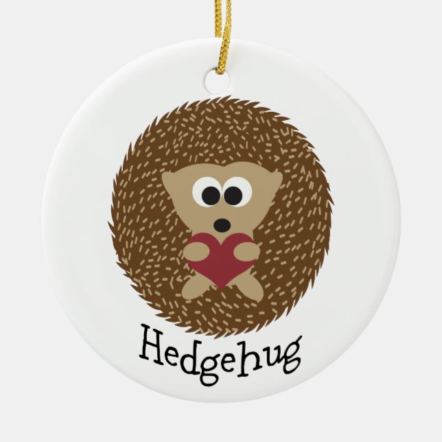 Hedgehug Igel Keramikornament (Vorne)