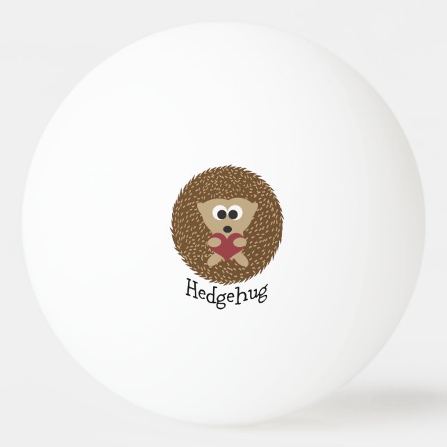 Hedgehug Igel Tischtennisball (Vorderseite)