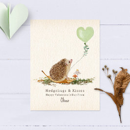 Hedgehugs & Kisses Igel Valentine Postkarte