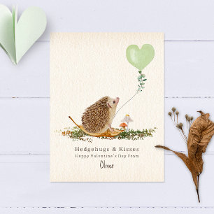 Hedgehugs & Kisses Igel Valentine Postkarte