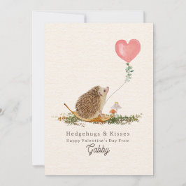 Hedgehugs Kisses Pink Foto Igel Valentine Karte