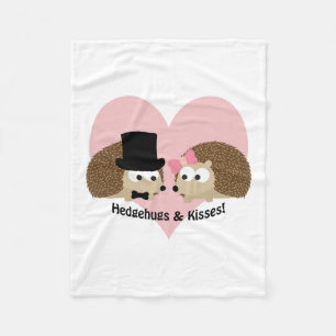 Hedgehugs und Kisses Igel Couple Fleecedecke