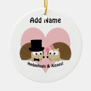 Hedgehugs und Kisses Igel Couple Keramikornament