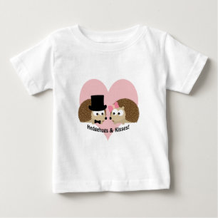 Hedgehugs und Kisses Igel Liebe Baby T-shirt