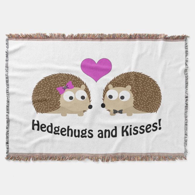 Hedgehugs und Kisses Igel Liebe Decke (Vorderseite)