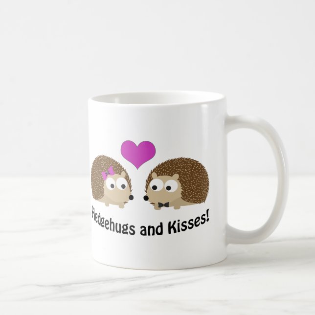 Hedgehugs und Kisses Igel Liebe Tasse (Rechts)