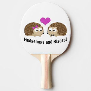 Hedgehugs und Kisses Igel Liebe Tischtennis Schläger