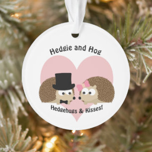 Hedgehugs und Kisses Niedlicher Igel Couple Ornament