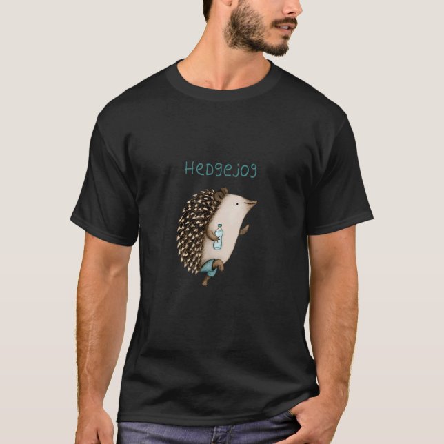 Hedgejog Running Hedgehogs Hedgehogs Apparel 1 T-Shirt (Vorderseite)