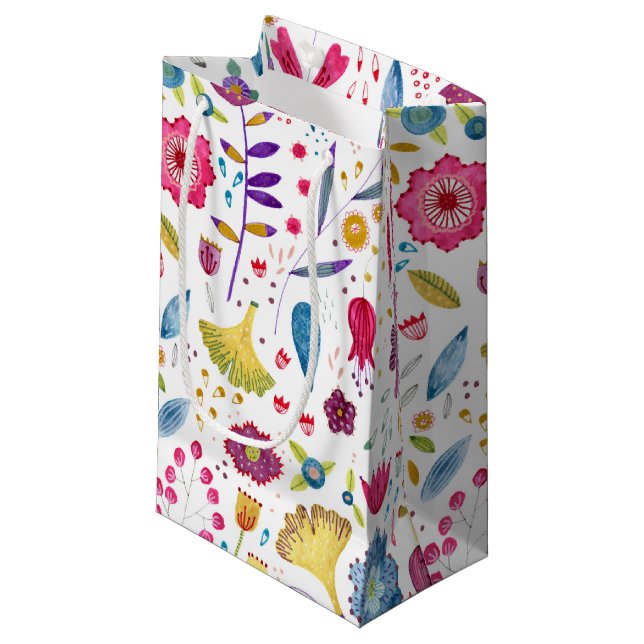 Hedgerow-Blume Kleine Geschenktüte (Vorderseite Schrägansicht)