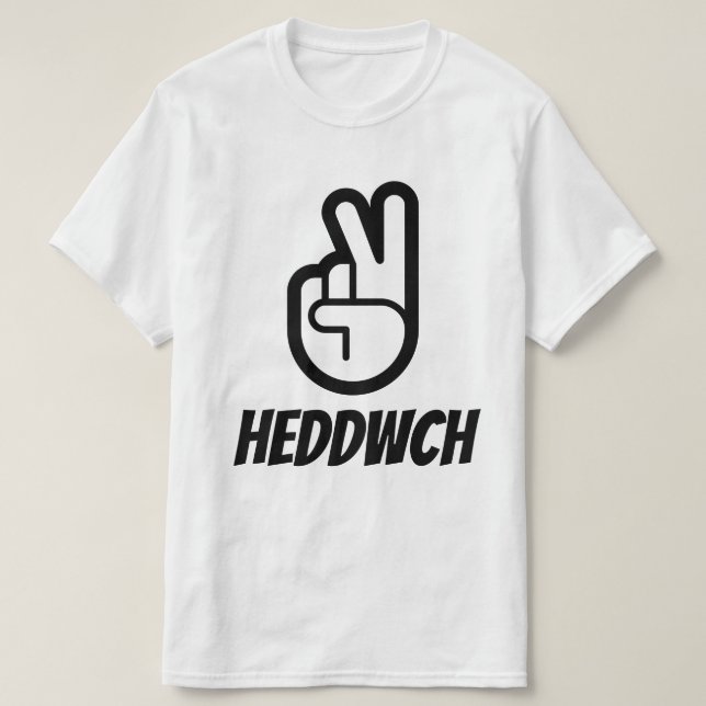 Hedwch | Frieden in Walisien T-Shirt (Design vorne)