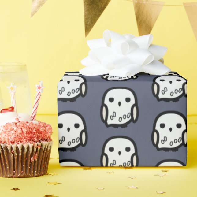 Hedwig Cartoon Character Art Geschenkpapier (Geburtstagsparty)