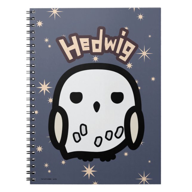 Hedwig Cartoon Character Art Notizblock (Vorderseite)