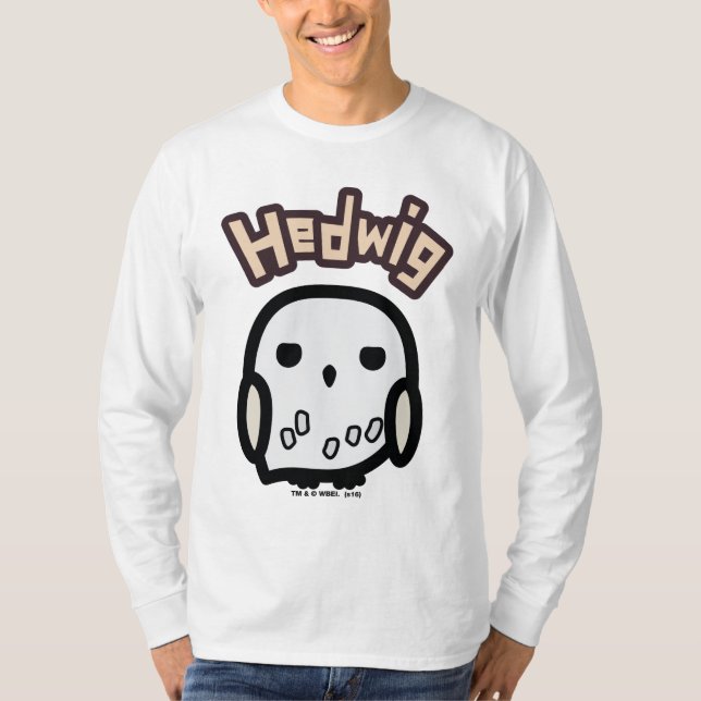Hedwig Cartoon Character Art T-Shirt (Vorderseite)