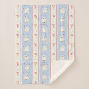 Hedwig-Eulenpost-Streifenmuster Sherpadecke