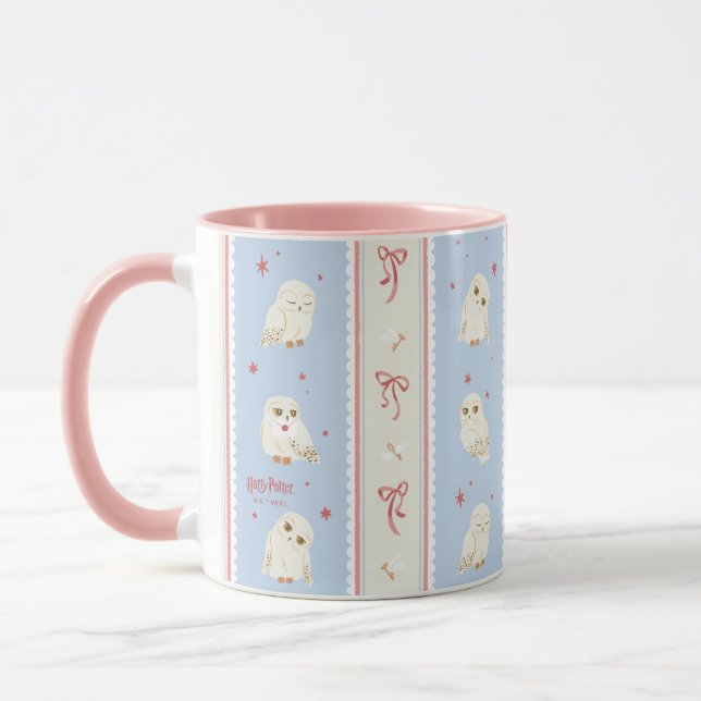 Hedwig Eulenpost Streifenmuster Tasse (Links)