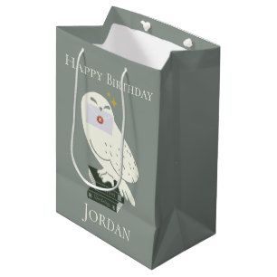 Hedwig mit Brief Skizze mit Launen Mittlere Geschenktüte