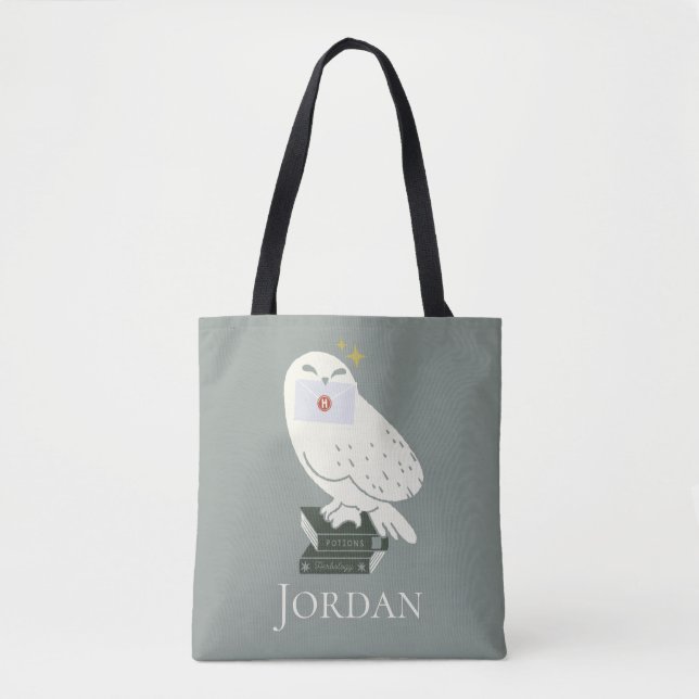 Hedwig mit Brief Whimsical-Zeichnung (Vorderseite)