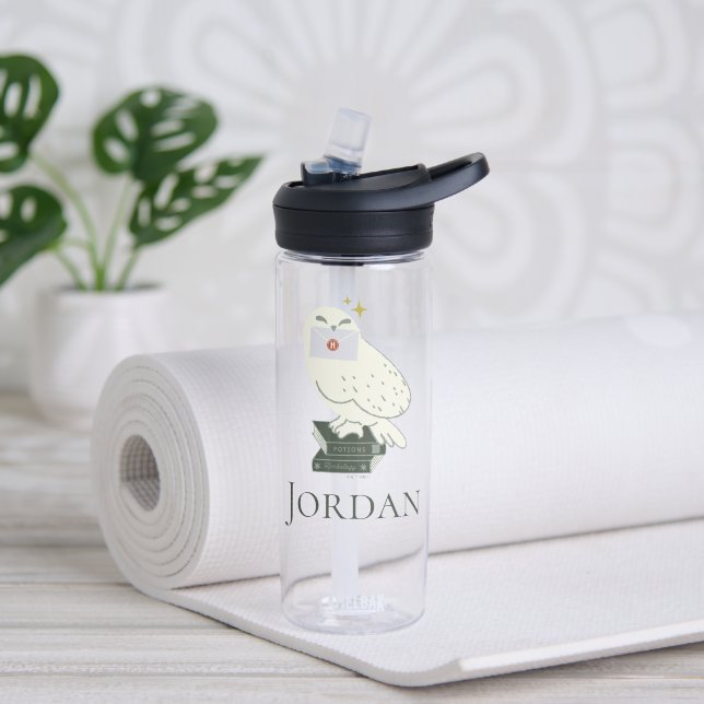 Hedwig mit Brief Whimsical-Zeichnung Trinkflasche (Yoga)