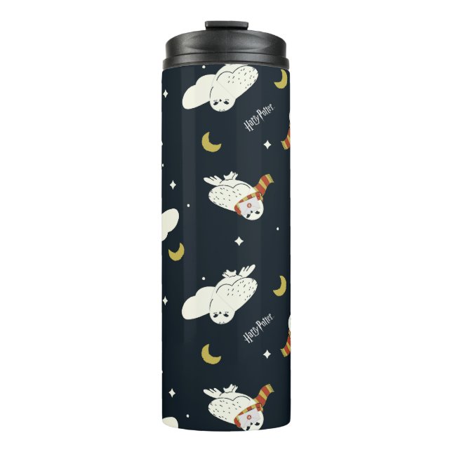 Hedwig Nighttime Moonlight Pattern Thermosbecher (Vorderseite)