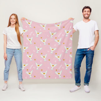 Hedwig Pink Sonnenwende Muster Fleecedecke