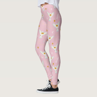 Hedwig Pink Sonnenwende-Muster Leggings