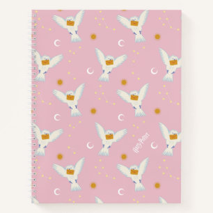 Hedwig Pink Sonnenwende-Muster Notizbuch