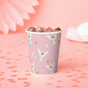 Hedwig Pink Sonnenwende Muster Pappbecher