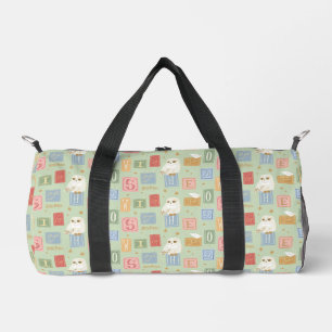 Hedwig-Post-Blockbuchstaben-Muster Duffle Bag