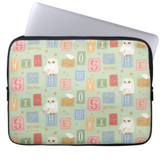 Hedwig-Post-Blockbuchstaben-Muster Laptopschutzhülle