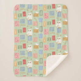 Hedwig-Post-Blockbuchstaben-Muster Sherpadecke
