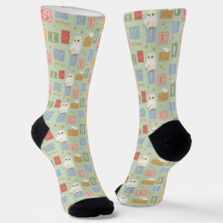 Hedwig-Post-Blockbuchstaben-Muster Socken