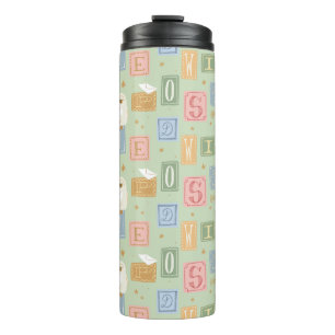 Hedwig-Post-Blockbuchstaben-Muster Thermosbecher