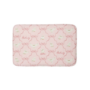 Hedwig-Rosa-Schleifen-Muster Badematte