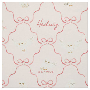 Hedwig-Rosa-Schleifen-Muster Stoff