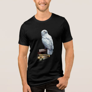 Hedwig über Bücher Tri-Blend Shirt