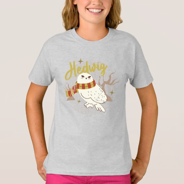 Hedwig Whimsical Forest Drawing T-Shirt (Vorderseite)