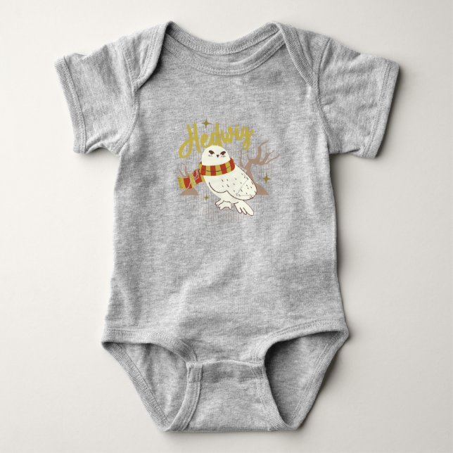 Hedwig Whimsical Wald Zeichnung Baby Strampler (Vorderseite)