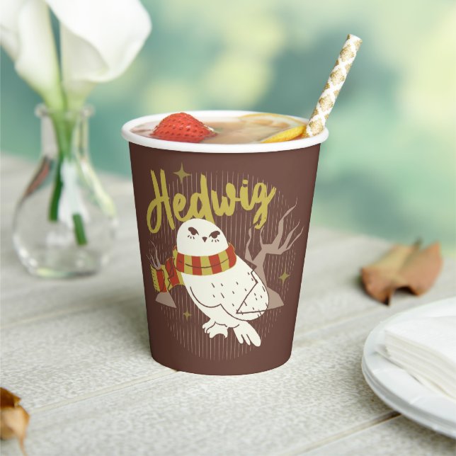 Hedwig Whimsicaler Wald Zeichnung Pappbecher (In Situ)