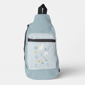 Hedwigh "Magical" Typografy Graphic Crossbody Bag