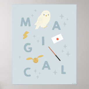 Hedwigh "Magical" Typografy Graphic Poster